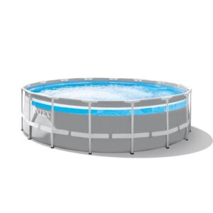 Kit Piscine hors sol tubulaire INTEX - Prism Clear Window - 488 x 122 cm - Ronde