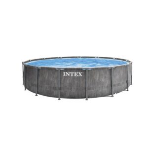 Kit Piscine hors sol tubulaire INTEX - Baltik - 457 x 122 cm - Ronde (Livrée avec une bâche, échelle de sécurité, tapis de sol)
