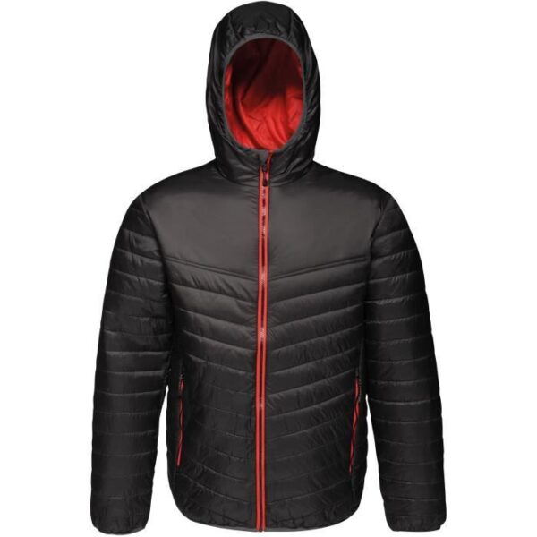 REGATTA Doudoune avec capuche, déperlante, isolation thermique warmloft 140g/m² - Noir et rouge