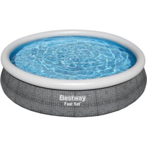 Kit Piscine hors sol autoportante BESTWAY - Fast Set - 366 x 76 cm - Ronde (Livrée avec une pompe et cartouche de filtration)