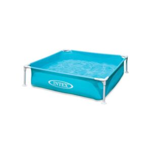 Piscine acidulée Metal Frame Junior carrée bleue 122 x 122 x 30 cm - INTEX- 775252